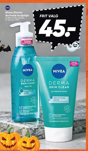 Bilka Nivea derma activate hudpleje tilbud