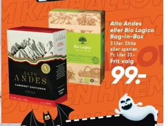 Alto andes eller bio logico bag-in-box
