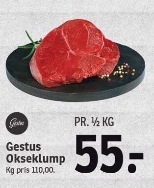 SPAR Gestus okseklump tilbud