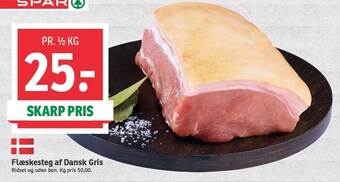 SPAR Flæskesteg af dansk gris tilbud