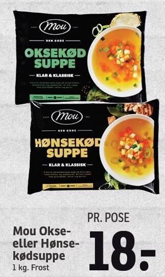 SPAR Mou okse- eller hønsekødsuppe tilbud