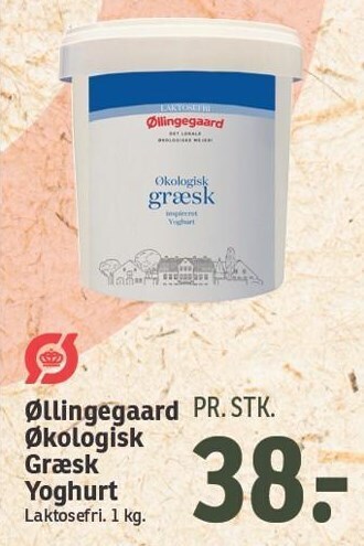 SPAR Øllingegaard økologisk græsk yoghurt tilbud