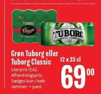Min Købmand Grøn tuborg eller tuborg classic tilbud