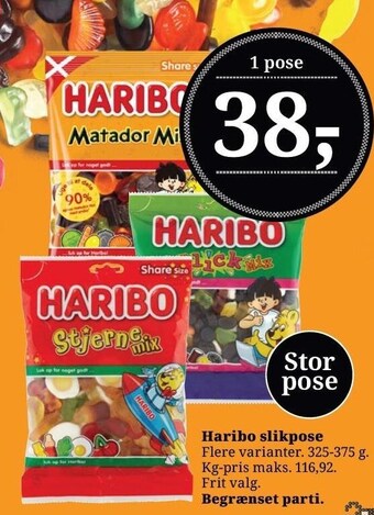 Dagli'Brugsen Haribo slikpose tilbud