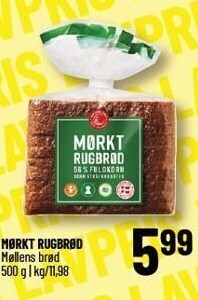Løvbjerg Mørkt rugbrød tilbud