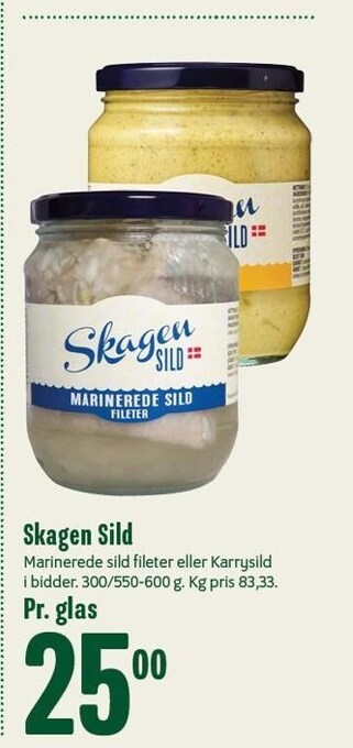 Min Købmand Skagen sild tilbud