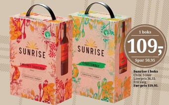 Dagli'Brugsen Sunrise i boks tilbud