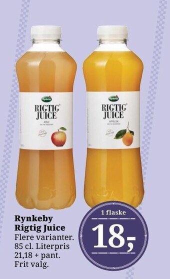 Dagli'Brugsen Rynkeby rigtig juice tilbud