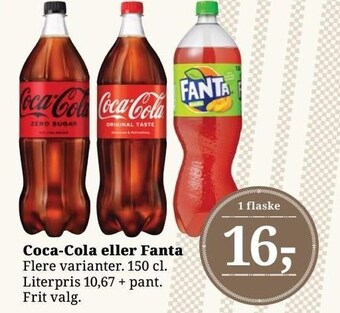 Dagli'Brugsen Coca-cola eller fanta tilbud