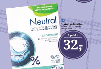 Dagli'Brugsen Neutral vaskemiddel tilbud