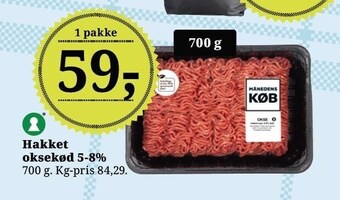 Dagli'Brugsen Hakket oksekød 5-8% tilbud