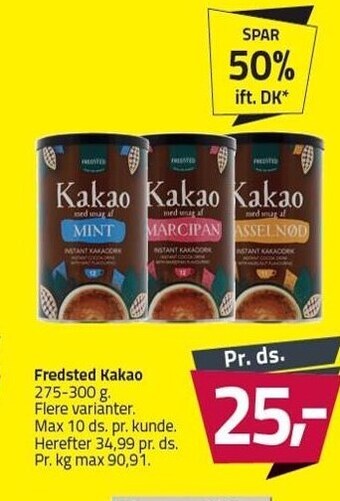 Fleggaard Fredsted kakao tilbud