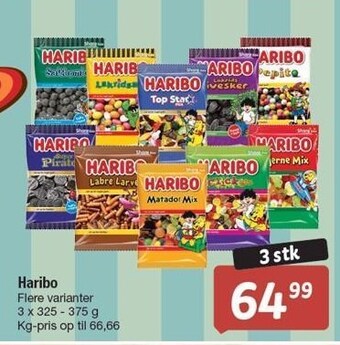 Fakta Tyskland Haribo - 3 stk tilbud