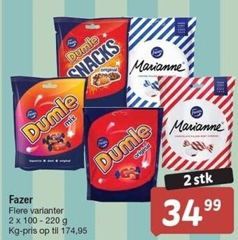 Fakta Tyskland Fazer - 2 stk tilbud