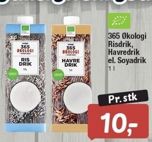 365 økologi risdrik, havredrik el. soyadrik
