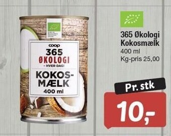 Fakta Tyskland 365 økologi kokosmælk tilbud