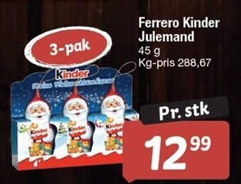 Fakta Tyskland Ferrero kinder julemand tilbud
