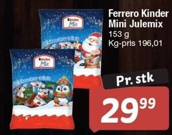 Fakta Tyskland Ferrero kinder mini julemix tilbud
