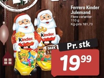 Fakta Tyskland Ferrero kinder julemand tilbud