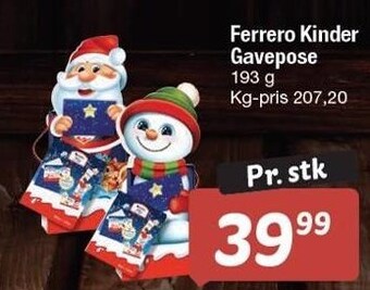 Fakta Tyskland Ferrero kinder gavepose tilbud