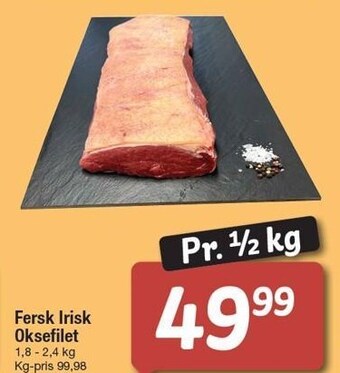 Fakta Tyskland Fersk irisk oksefilet tilbud