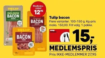 Kvickly Tulip bacon tilbud