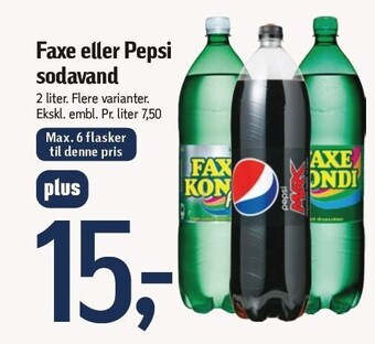 Føtex Faxe eller pepsi sodavand tilbud