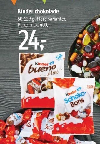 Føtex Kinder chokolade tilbud