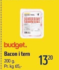 Føtex Budget bacon i tern tilbud