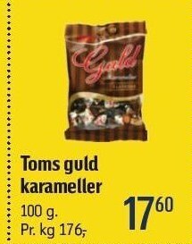 Føtex Toms guld karameller tilbud
