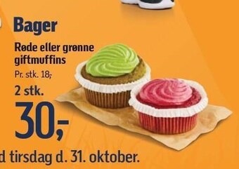 Føtex Røde eller grønne giftmuffins tilbud