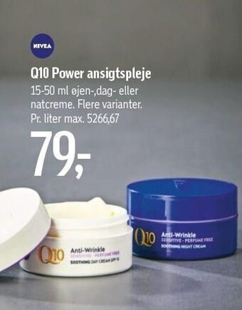Føtex Q10 power ansigtspleje tilbud