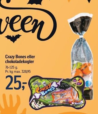 Crazy bones eller chokoladekugler