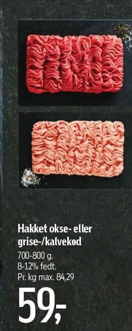 Føtex Hakket okse- eller grise-/kalvekød tilbud
