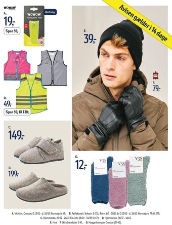 Føtex Onesie, refleksvest, hjemmesko, skindhandker eller hyggestrømper tilbud