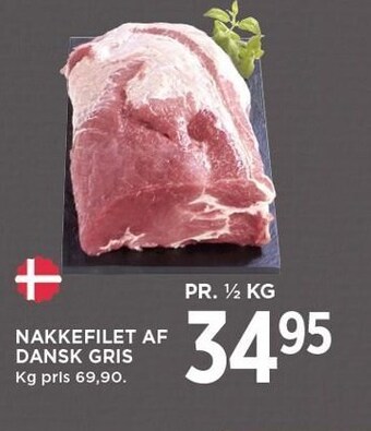 MENY Nakkefilet af dansk gris tilbud