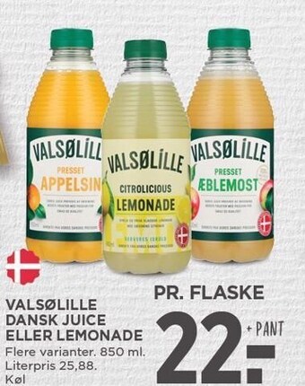 MENY Valsølille dansk juice eller lemonade tilbud