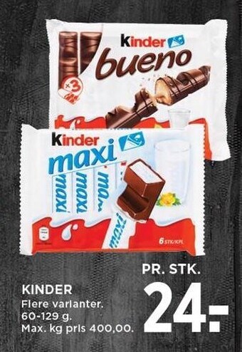 MENY Kinder tilbud