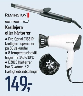 Føtex Krøllejern eller hårtørrer tilbud