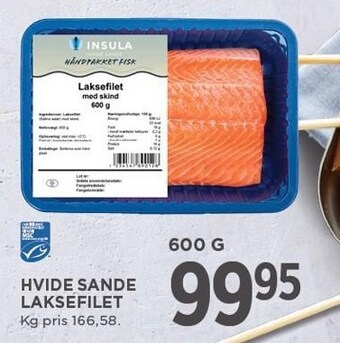 MENY Hvide sande laksefilet tilbud