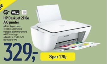 Føtex Hp deskjet 2710e aio printer tilbud
