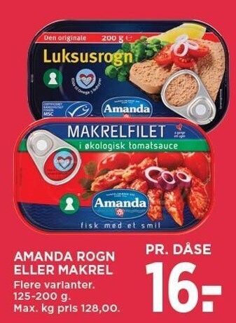 Amanda rogn eller makrel