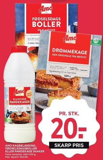 MENY Amo kageblanding, fødselsdagsboller eller pandekage shaker tilbud