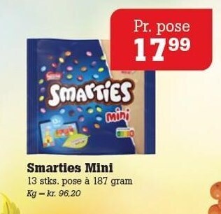 Poetzsch Padborg Smarties mini tilbud