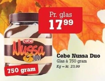 Poetzsch Padborg Cebe nussa duo tilbud