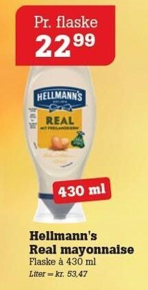 Hellmann's real mayonnaise