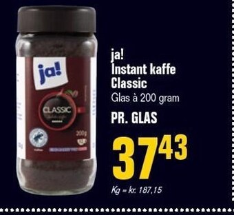 Poetzsch Padborg Ja! instant kaffe classic tilbud