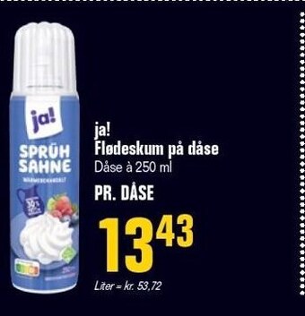 Poetzsch Padborg Ja! flødeskum på dåse tilbud