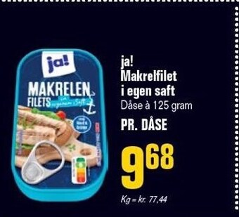 Ja! makrelfilet i egen saft
