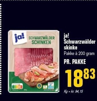 Poetzsch Padborg Ja! schwarzwälder skinke tilbud
